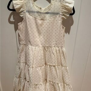 Isobella & Chloe Cream Dress with gold hearts. New with tags!